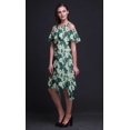 thumbnail image 3 of Bimba Robe d'Été Style Chic à Épaules Dénudées Imprimé Teinture sur Nœuds Vert pour Femmes - TTTG, 3 of 6