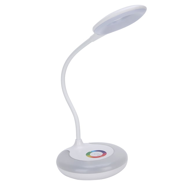 Lampe de Table LED, Lampe de Table RGB, Fournitures de Bureau Gradation en 3 Étapes pour le Branchement de la Chambre, Rechargeable