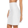 thumbnail image 4 of Charmo Womens Swimdress Drawstring Ruched Swim Skirt Adjustable Tie Side Swimsuit Bottom for Lady, 4 of 7