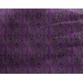 thumbnail image 4 of oneOone Georgette Viscose Fabric Swirl & Floral Block Printed Fabric 1 Yard 42 Inch Wide, 4 of 4