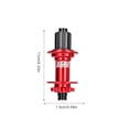 thumbnail image 4 of mmirethe Levier de Dégagement d'Arbre de Roue Fabrication Réduction de Friction Fournitures de Cyclisme Installation Pratique Moyeu de Roulement en Alliage d'Aluminium Rouge/148*12MMHG, 4 of 9