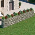 thumbnail image 1 of vidaXL Gabion Lit Surélevé Fer Galvanisé 610x50x100 cm, 1 of 5