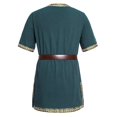 thumbnail image 3 of Kmbangi Costume Médiéval pour Hommes Tunique Renaissance Templar Chevalier Viking Pirate Guerrier Vintage, Hauts de Fête Cosplay Halloween, 3 of 5