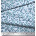 thumbnail image 2 of Soimoi Polyester Crepe Fabric Leaves & Floral Block Fabric Prints by Yard 52 Inch Wide, 2 of 3