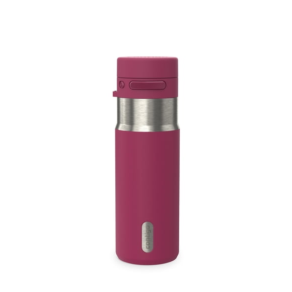 Contigo AutoPop Insulated Stainless Steel Water Bottle, 18 oz (532 ml) – Leak-Proof, BPA-Free, Lead-Free, Dishwasher Safe Protein Shaker Bottle