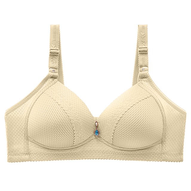 Soutien-gorge Mode Femme avec Nœud Imprimé Confortable Sans Armatures