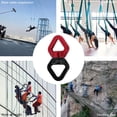 thumbnail image 4 of 30KN Outdoor Climbing Carabiner 8-Shaped Connecting Rotating Ring Rope Swivel Black-Blue, 4 of 12