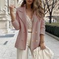 thumbnail image 2 of Timegard Cardigans pour Femmes Col à Revers Manches Longues Ouvert Boutons Manteau Doux Automne Décontracté Ajusté Haut, 2 of 6