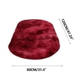 thumbnail image 3 of Hxlamzoo Fluffy Oval Area Rug, Soft Tie Dye Rug, Shaggy Colorful Rug, for Bedroom, Living Room, Teen Dorm, Baby Nursery, 11 Colors & 3 Sizes, 3 of 5