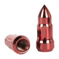 thumbnail image 2 of Alloy Axle 11290 Lug Nut  1/2 Inch-20 Thread Size; Conical Seat; Spline Drive Closed Bullet Shaped End Lug; 2 Inch Overall Length; Spine Drive; With Spline Tool; Powder Coated; Red; Steel; Box Of 23, 2 of 5