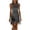 Gray# dresses for women, variant on Oksale Faux Suede Western Dresses for Women Vintage Fringe Hem Sleeveless Mini Dress Cowgirl Zip Up Lapel Streetwear Summer Dresses Black M