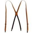 thumbnail image 1 of CTM® Coated Leather Clip-End 3/4 Inch Suspenders, 1 of 3