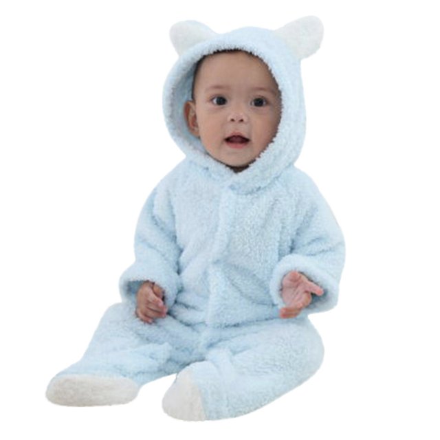 XZNGL Newborn Baby Long Sleeve Animal Style Thick Warm Climbing Romper jumpsuit