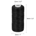 thumbnail image 3 of Unique Bargains Black Polyester Waxed Leather Sewing Thread, 55 Yards, 3 of 6