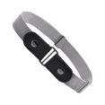 thumbnail image 3 of facefd Belt No Buckle Invisible Alloy Fashionable Long-lasting Convenience Elastic Unisex Man Multicolored DIY Prop Jeans Band Gray, 3 of 9