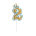 thumbnail image 1 of pitrice Golden Glitter Number Candle Birthday Cake Party Wedding Pie Decoration Kids Gift, Type 2, 1 of 8
