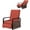 Red, variant on Outsunny Wicker Outdoor Recliner Chair, Lounge Chair with Side Tray, Grey
