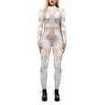 thumbnail image 1 of Kcodviy Combinaison pour Femmes Squelette Robot 3D à Manches Courtes Pantalon Ensembles pour Femmes Impression Justaucorps Fermeture Éclair au Dos Grande Taille Combinaison pour Femmes Halloween Justaucorps Corps Complet, 1 of 9