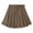 Brown, variant on Elvqul Womens Skirt Summer Mini Skirt Elastic Waisted White Solid Short Skirt for Women High-Waist