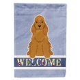 thumbnail image 1 of Carolines Treasures BB5676CHF Cocker Spaniel Drapeau de Bienvenue Rouge Toile Taille Maison, 1 of 4