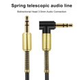 thumbnail image 3 of 3.5mm Male AUX Straight Spring Cable Audio Adapter Cord for Car Speaker Phone, 3 of 8