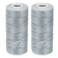 thumbnail image 1 of Unique Bargains Silver Tone Polyester Waxed Leather Sewing Thread, 55 Yards, 2 Pack, 1 of 6