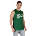 thumbnail image 2 of Inkmeso Printed Graphic World Okayest Dad€ T-Shirt For Mens Best Daddy Ever Gift T-Shirt, 2 of 7