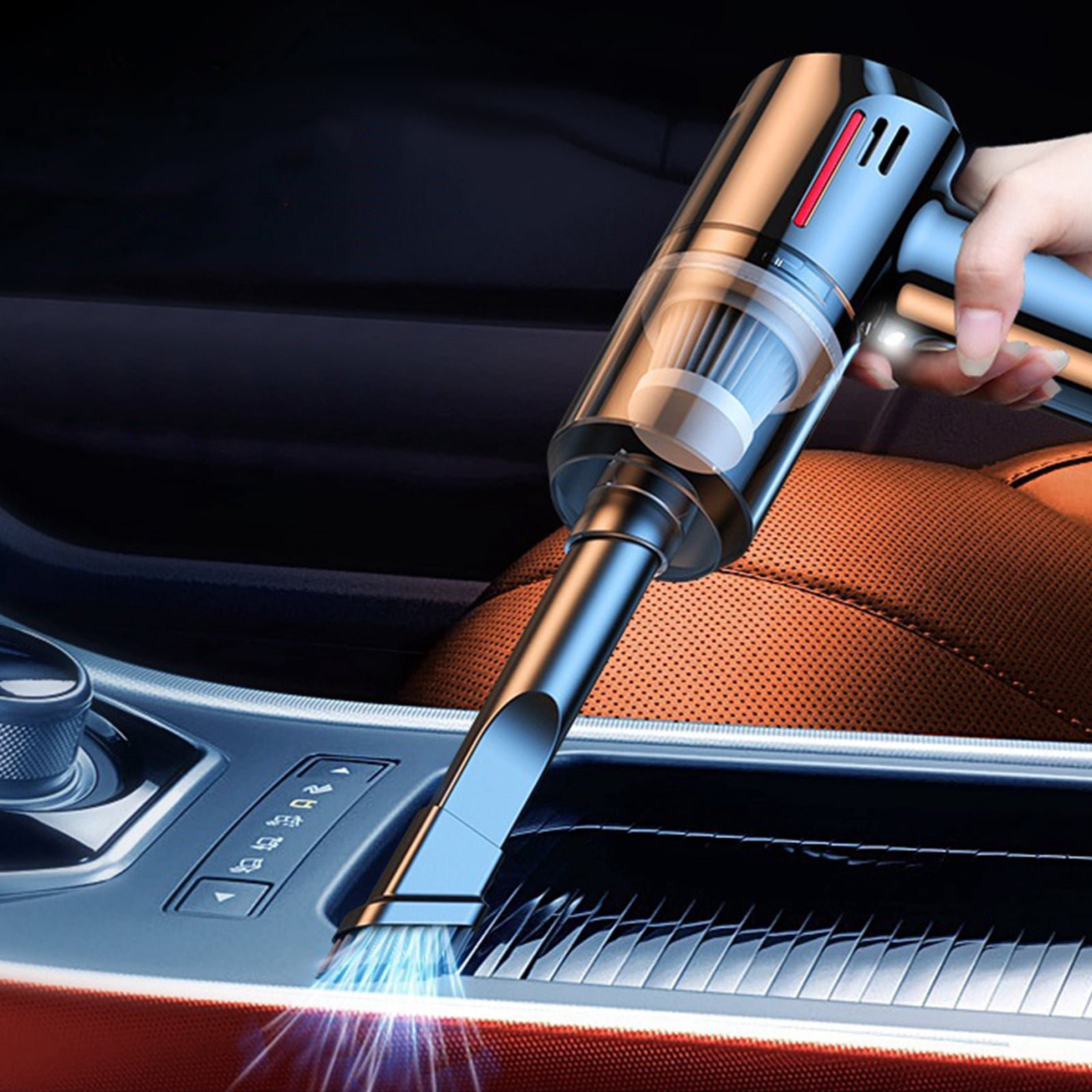 PEONAVET cordless vacuum cleaner Handheld Car Vacuum Cleaner, 120W Powerful Suction Small Car Vacuum Cleaner, Mini Dusts Buster with USB Portable Vacuum Cleaner