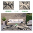 thumbnail image 2 of Outdoor Rug  for Patios   Reversible Outdoor Plastic Straw Camping Rug Carpet  Large Area Rugs Mats for RV  Camper  Deck  Balcony  Porch  Backyard  Beach  Picnic. Leaf, 2 of 7