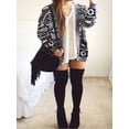 thumbnail image 5 of ZAXARRA Bas au-Dessus du Genou Extra Longs en Coton pour Femmes, Couleur Unie, 1, 5 of 5