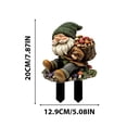 thumbnail image 3 of TIMIFIS Decorative Craft, Home Decor Dwarf Ground Planting Decoration 2D Garden Stake Outdoor Ground Planting Potted Planting Decoration, 3 of 7