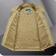 thumbnail image 4 of Jackets for Men Mens Work Clothes Jacket Solid Color Stand Collar Multiple Pockets Outdoor Sports Photography Leisure Coat, 4 of 8