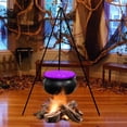 thumbnail image 2 of Wzzjkit Halloween Decorations Outdoor - Large Cauldron Halloween Decor Tripod with Timer Lights - Plastic Cauldron Witch Halloween Decorations for Porch Yard, 2 of 2