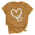 thumbnail image 1 of LSLJS T-shirt Imprimé « Lover Love » pour Femme à Col Rond, Manches Courtes, Haut, Cadeaux pour Femmes, 1 of 4