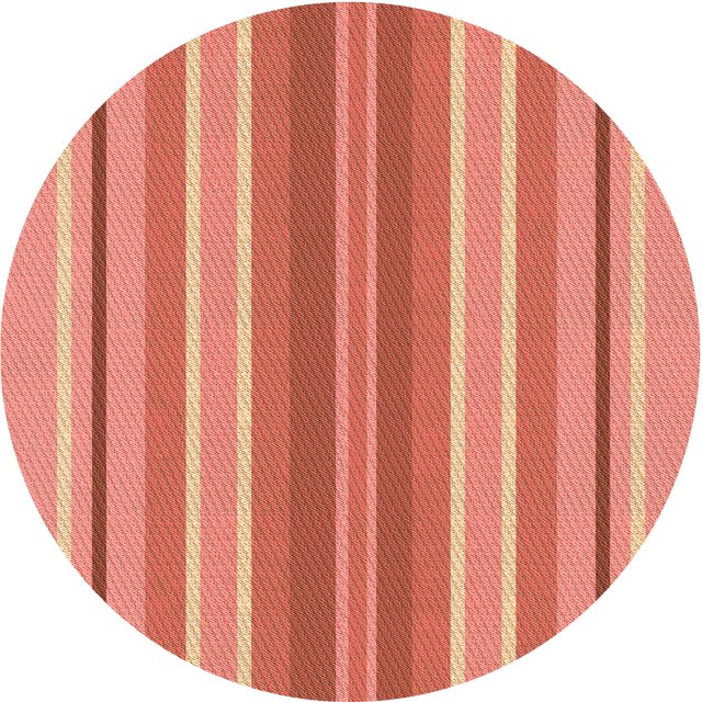 Ahgly Company Tapis Rond Lavable en Machine Intérieur Transitionnel Orange, 3 Pieds Rond