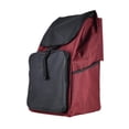thumbnail image 3 of yuksok Sac Chariot Pliable Oxford 51x33x22cm Léger Réutilisable Accessoire Portable Imperméable pour Maison Bureau Résistant à l'Usure, Rouge Noir, 3 of 9