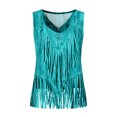 thumbnail image 4 of Plebaso Womens Print Tank Tops Ribbed Sleeveless Casual Tops Button up V Neck Slim Knit Tees for Women, 4 of 5