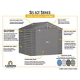thumbnail image 4 of Arrow Select 8 x 8 x 8 ft Blue Shed, 4 of 6