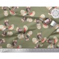 thumbnail image 3 of Soimoi Satin Silk Fabric Bird & Owl Kids Print Fabric by Yard 42 Inch Wide, 3 of 3