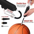 thumbnail image 3 of Portable Pump Volleyball Football Soccer Inflatable Tool Hand Push Air Pumps Inflation Accessory Household Playground Black, 3 of 9