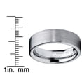 thumbnail image 4 of Tungsten Carbide Men's Brushed Wedding Band Ring Comfort Fit 6MM, 4 of 4