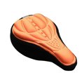 thumbnail image 1 of Bike 3D Saddle Seat Cover Bike Breathable Soft Comfort Pad Padded Cushion (Orange), 1 of 8