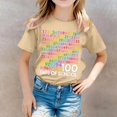 thumbnail image 2 of PMVFHDE T-Shirts Fille T-Shirt Décontracté Imprimé à Col Rond à Manches Courtes T-Shirt Chemise Décontractée Kaki, 8-9 Ans, 2 of 6