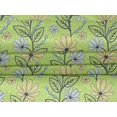 thumbnail image 4 of oneOone Velvet Light Green Fabric Leaves & Flower Floral Sewing Craft Projects Fabric Prints By Yard 58 Inch Wide, 4 of 5