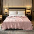 thumbnail image 4 of Cool Summer Quilt 39x59 Inch Lightweight Soft Air Conditioned Blanket for Bed, Breathable Washable Polyester Comforter for Hot Weather, 4 of 6