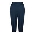 thumbnail image 4 of Timegard Shorts pour Femmes, Taille Haute Élastique, Cordon de Serrage, Bas Resserré, Shorts Mi-Cuisse Décontractés avec Poches, 4 of 6