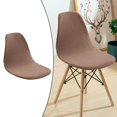 thumbnail image 2 of Shell Chair Seat Cover Conferences Hotel Dining Room Chair Cover Slipcover Anti-Dust brown, 2 of 8