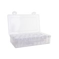 thumbnail image 1 of Transparent Plastic Bead Storage Box Set 30 Grids Diamond Painting Box with Accessories Embroidery Storage Box for DIY Arts Crafts Jewelry, 1 of 8