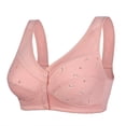 thumbnail image 1 of Women‘s Soft Cotton Front Closure Bralette  Floral Print  Wire   Vest Style  Plus Size, 1 of 4