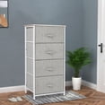thumbnail image 2 of HOMCOM Linen 4 Drawer Cabinet Organizer Storage Dresser with Metal Frame, 2 of 10